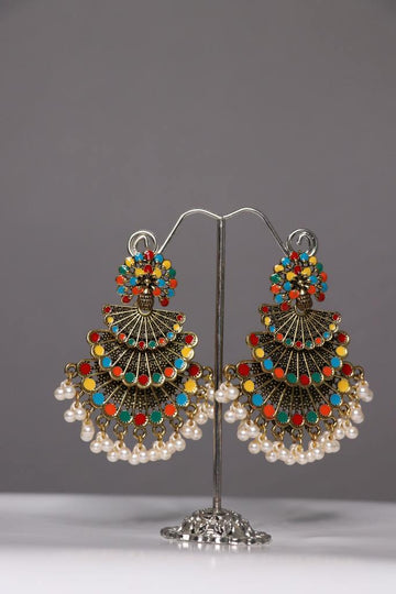 Multi colour kundan peacock(01-02-06-01)